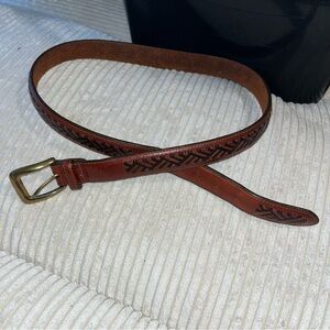 Brighton men’s brown &  black Leather Belt 38 xl